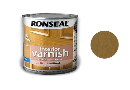 Greitai džiūstantis lakas RONSEAL Interior Varnish, dark oak, 0,25 l ,