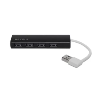 Belkin Components Belkin Ultra-Slim Travel - Hub - 4 x USB 2.0 - desktop