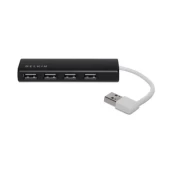 Belkin Components Belkin Ultra-Slim Travel - Hub - 4 x USB 2.0 - desktop kaina