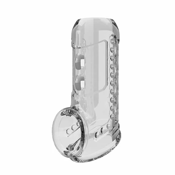 Pretty Love Transparent Textured Sleeve - Soft TPE, Ergonomic, Waterproof