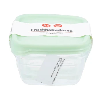 Maisto dėžučių rinkinys, 250 ml, 2 vnt, žalias