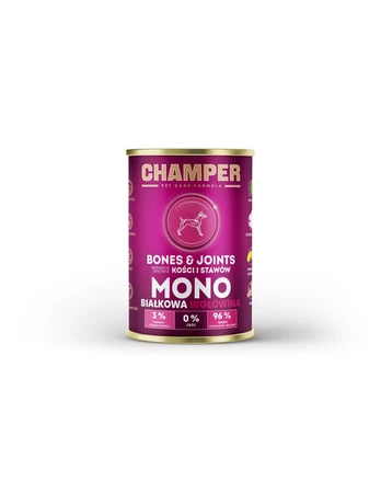 CHAMPER Bones Joints Wołowina monobiałkowa karma dla psa 400 g