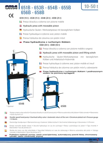 OMA Hidraulinis presas 30T OMA 656B