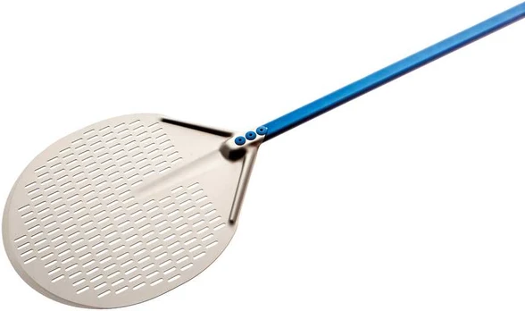 Pizza shovel, 180 cm, rectangle, perforated,Azzurra