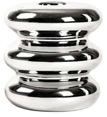 Žvakidė Homla Basic Silveri, keramika, Ø 8 cm, 9 cm, sidabro sp.