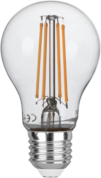 2,2W LED lemputė, skaidri, E27, 6500K