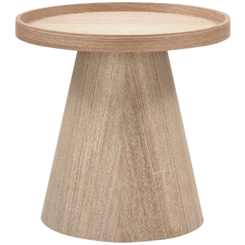 Šoninis staliukas Maud, Ø39 cm, 38 cm, MDF, natūrali