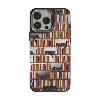 Ex Libris - iPhone 16 Pro Case, Elite Mirror Dark (MagSafe) / Silver