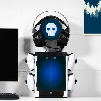 Numskull Inspired Blue and White Gaming Locker - PlayStation 5