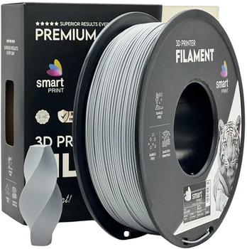 3D Plastikas - Filamentas PLA+ sidabrinis | 1.75 mm, 1kg | SPrint