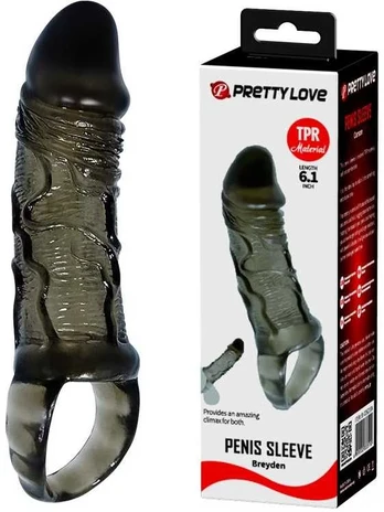 MEN EXTENSION COVER PENIS AND STRAP 11.5 CM