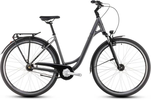 Dviratis Cube Town ONE Easy Entry slateblack'n'lunar 2026-45 cm (Dydis: 45 cm)