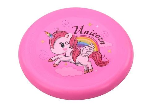 Skraidantis frisbee diskas Vienaragis, rožinis, 20 cm