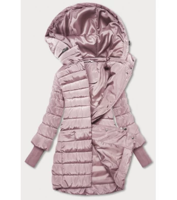 LONG JACKET WITH HOOD BLACK (PM7231) striukė