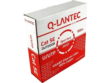 U/UTP cat. 5e data cable, outdoor dry PE, Fca, 100m