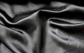 Audinys Satin Satin Smooth Black 150cm