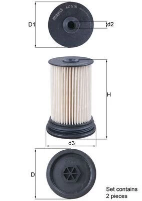 Kuro filtras KNECHT KX 516/S