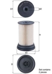 Kuro filtras KNECHT KX 516/S kaina