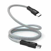 SBS magnetisches USB-C zu USB-C Kabelis 60W 1m grau kaina