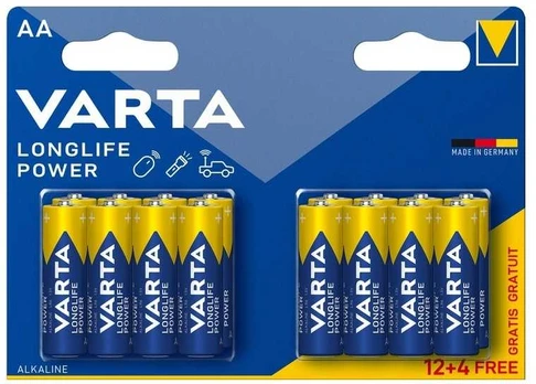 Varta šarminiai elementai AAA Longlife Power 16vnt