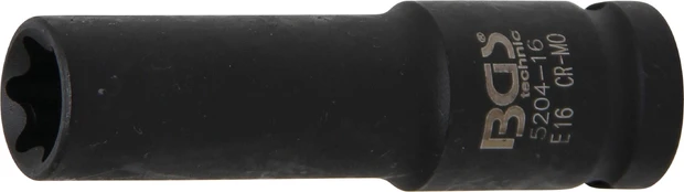 Galvutė smūginė E-Type, ilga | 12,5 mm (1/2") | E16 (5204-16) kaina