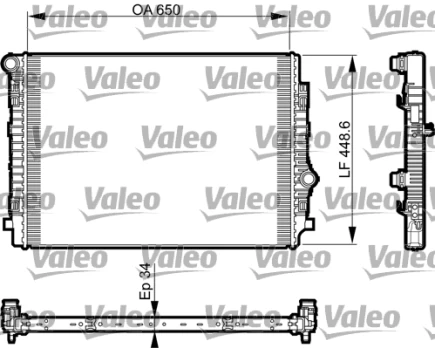 Variklio radiatorius VALEO VAL735549