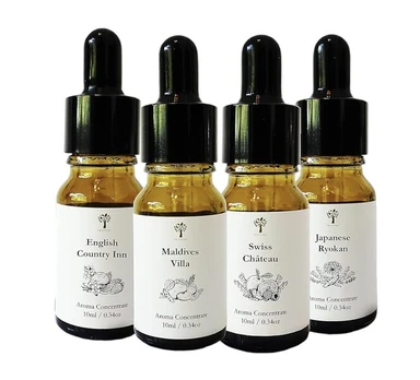 Pristine Eteriniai aliejai difuzoriui , 4 x 10 ml