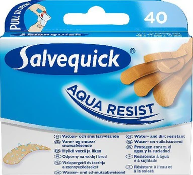 Pleistrai Salvequick Aqua Resist, 40 vnt.