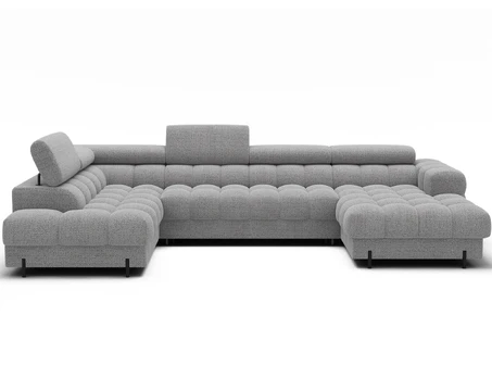 Eltap Kampinė sofa, Feraria, 358x202x93 cm, pilka