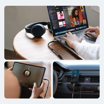 Joyroom SY-C01 USB-C DAC adapter to 3.5 mm mini jack - juodas