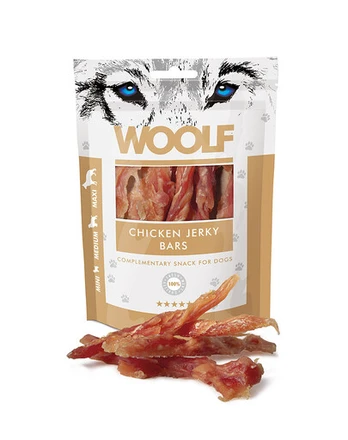 WOOLF Chicken Jerky Bars 100g vištienos batonėliai