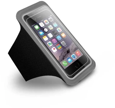 Dėklas Sinox Løbearmbånd til iPhone. Sort