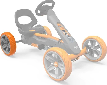 Berg Wheel pilkas-oranžinis 10x2,5 rear