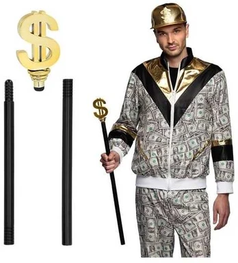 Boland Party Partners B.V. Pimp Dollar stok, 76 cm