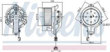 Vidaus pūtiklis NISSENS 87648 kaina