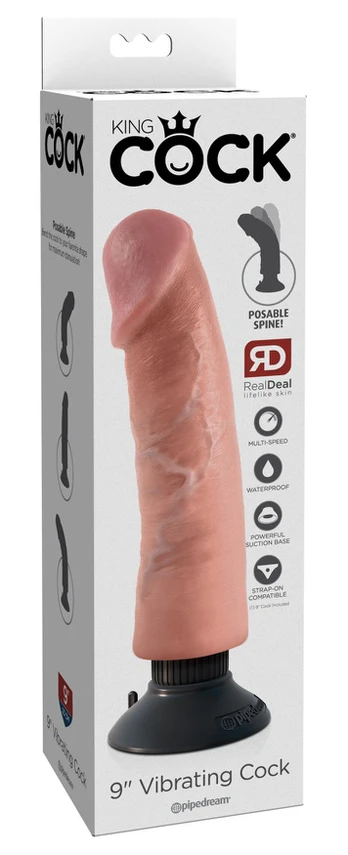 Vibruojantis dildo KING COCK 9