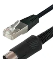 Cavus 8 pin din m > rj45 1,8m juodas
