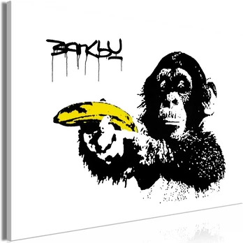 Artgeist Paveikslas - Banksy: Monkey with Banana (1 Part) Wide