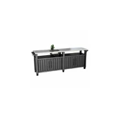 Lauko stalas Keter Unity Chef BBQ Kitchen, pilkas, 51.3 cm x 237 cm x 89.4 cm kaina