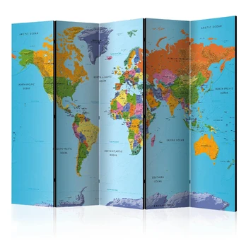 Artgeist Pertvara - Colourful Geography [Room Dividers]