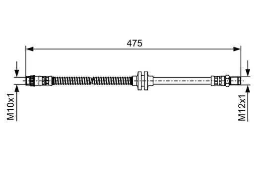 BOSCH 1 987 481 496 Brake hose