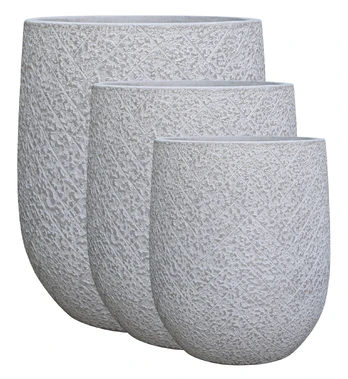 Lauko keraminis vazonas, baltos sp., 52 x 52 x 59 cm