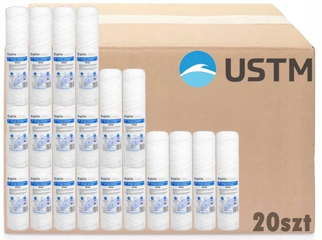 Vandens filtras virvelinis įdėklas 10" filtravimas 20 mikronų Pp20m 20 vnt. Ustm