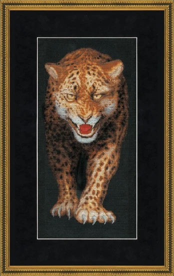 Siuvinėjimo rinkinys „Leopardas“ (43 x 21 cm)