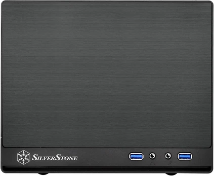 Silverstone Sst-sg13b-q Mini-itx kompiuterio dėklas, juodas