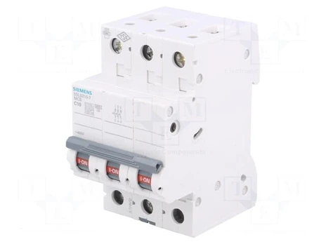 Circuit breaker | 400VAC | Inom: 10A | Poles: 3 | DIN | Charact: C | 6kA