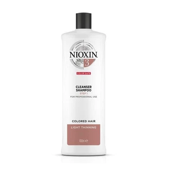 "Nioxin System 3" - šampūnas - dažytiems ir pažeistiems plaukams 1000ml