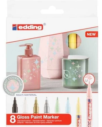 Edding 751 Gloss Paint Marker 8stk 1-2mm