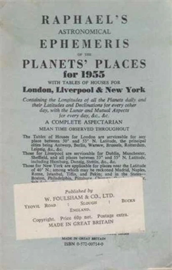 Raphael's Astronomical Ephemeris of the Planets' Places
