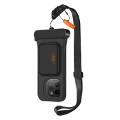 Waterproof iPhone 15 Pro/14 Pro/13 Pro Case (black) kaina